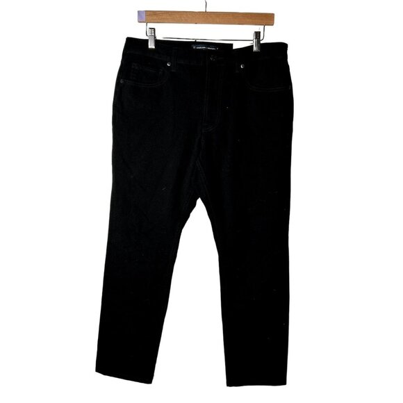 Everlane Uniform The Slim Black High Stretch Denim Jeans Men's Size 34 x 28 NWT